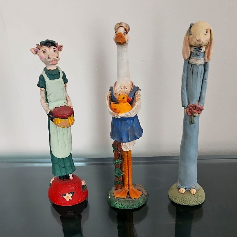 Jim Shore Vintage Pencil 3 Piece Figurine Set